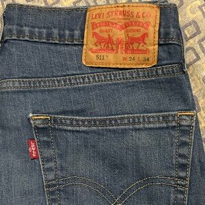 Levi’s 511 blue jeans 34 x 34